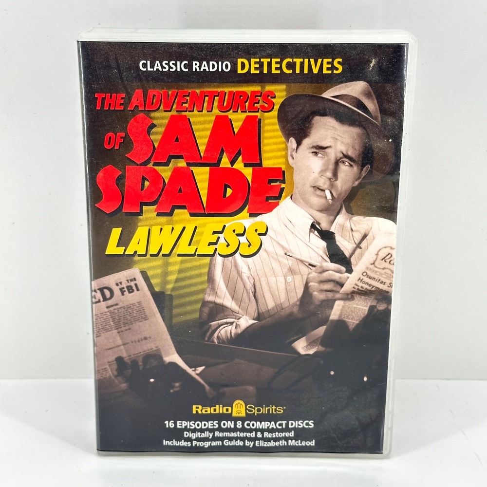The Adventures of Sam Spade Lawless Old Time Radio Spirits OTR 8 Audio CDs